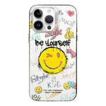 For iPhone 14 Pro Colorful Pattern TPU + PC Phone Case(Smile)