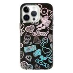 For iPhone 13 Pro Max Colorful Pattern TPU + PC Phone Case(Graffiti Angel)