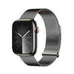 For Apple Watch Series 8 45mm DUX DUCIS Milanese Pro Series Stainless Steel Watch Band(Graphite)