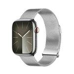 For Apple Watch Series 8 45mm DUX DUCIS Milanese Pro Series Stainless Steel Watch Band(Silver)