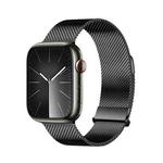 For Apple Watch Series 3 38mm DUX DUCIS Milanese Pro Series Stainless Steel Watch Band(Black)