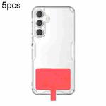 5pcs Ultra-Thin Universal Phone Lanyard Strap Patch Gasket(Red)
