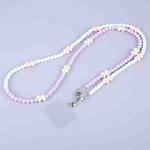 Mobile Phone Anti-lost Dazzling Crossbody Long Bead Chain(Colorful Bowknot)
