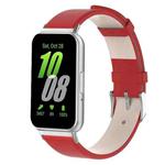 For Samsung Galaxy Fit 3 PU Leather Watch Band(Red)
