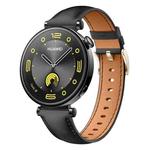 For Huawei Watch  GT 4 18mm Genuine Leather Watch Band(Black)