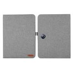 For OPPO Pad Neo 11.4 Fabric Leather Tablet Case(Grey)