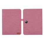 For OPPO Pad Neo 11.4 Fabric Leather Tablet Case(Pink)