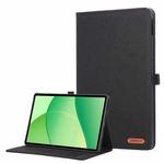 For OPPO Pad SE 11 2025 Fabric Texture Horizontal Flip Leather Tablet Case(Black)