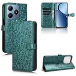 For Realme C61 / C63 Honeycomb Dot Texture Leather Phone Case(Green)