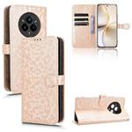 For Realme 14 Pro Honeycomb Dot Texture Leather Phone Case(Gold)