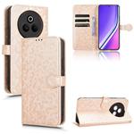 For Realme P3 Pro Honeycomb Dot Texture Leather Phone Case(Gold)
