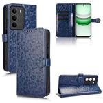 For Realme C71 4G Honeycomb Dot Texture Leather Phone Case(Blue)