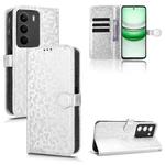 For Realme C71 4G Honeycomb Dot Texture Leather Phone Case(Silver)