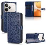 For Realme P4 Pro 5G Honeycomb Dot Texture Leather Phone Case(Blue)