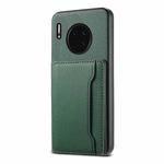 For Huawei Mate 30 Calf Texture Card Bag Design Full Coverage Phone Case(Green)