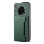 For Huawei Mate 30 Pro Calf Texture Card Bag Design Full Coverage Phone Case(Green)