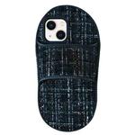 For iPhone 14 Creative Flannel Slipper Design TPU Phone Case(Black)