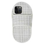 For iPhone 13 Pro Creative Flannel Slipper Design TPU Phone Case(Grey)