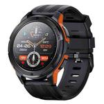 LEMFO C25 1.43 inch HD Round Screen Outdoor Smart Watch Supports Blood Oxygen Detection/Sedentary Reminder(Black Orange)