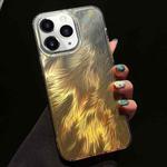 For iPhone 11 Pro Max Foxtail Bronzing Laser Gradient Phone Case(Yellow)