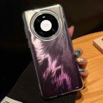 For Huawei Mate 40 Pro Foxtail Bronzing Laser Gradient Phone Case(Purple)