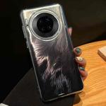 For Huawei Mate 30 Foxtail Bronzing Laser Gradient Phone Case(Black)