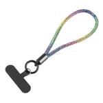 Sparkling Diamond Round Anti-lost Rope Short Lanyard(Colorful)