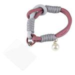 Pearl Splicing Round Twist Rope Short Lanyard(Red)