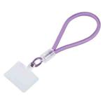 Plastic Buckle Round Twist Rope Short Lanyard(Purple)