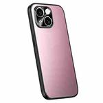 For iPhone 14 Plus R-JUST RJ-61 Electroplating Frosted TPU + PC Phone Case(Pink)