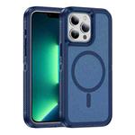 For iPhone 13 Pro Max Guard Magsafe Magnetic Ring Matte Phone Case(Royal Blue)