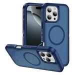 For iPhone 16 Pro Guard Magsafe Magnetic Ring Matte Phone Case(Royal Blue)