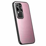 For vivo S18 Pro R-JUST RJ-61 Electroplating Frosted TPU + PC Phone Case(Pink)