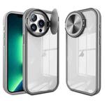 For iPhone 13 Pro Max Round Camshield TPU Hybrid PC Phone Case(Grey)