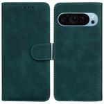 For Google Pixel 9 Pro Skin Feel Pure Color Flip Leather Phone Case(Green)