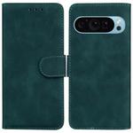 For Google Pixel 9 Skin Feel Pure Color Flip Leather Phone Case(Green)