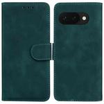 For Google Pixel 9a Skin Feel Pure Color Flip Leather Phone Case(Green)