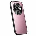 For OPPO Find X7 R-JUST RJ-61 Electroplating Frosted TPU + PC Phone Case(Pink)