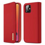 For iPhone 12 mini DUX DUCIS WISH Series TPU + PU + Leather Case with Card Slots & Wallet(Red)