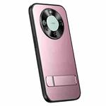 For Huawei Mate 60 R-JUST RJ-61 Electroplating Frosted TPU + PC Phone Case with Holder(Pink)