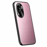For Honor 100 Pro R-JUST RJ-61 Electroplating Frosted TPU + PC Phone Case(Pink)