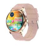 LEMFO LF35 1.43 inch AMOLED Round Screen Silicone Strap Smart Watch Supports Blood Oxygen Detection(Gold)
