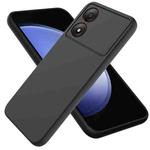 For ZTE Blade A34 Pure Color Liquid Silicone Shockproof Phone Case(Black)