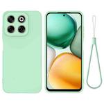 For ZTE Axon 70 / Blade V70 Solid Color Liquid Silicone Dropproof Full Coverage Phone Case(Green)