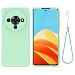 For ZTE Blade A76 5G Solid Color Liquid Silicone Dropproof Full Coverage Phone Case(Green)