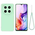 For ZTE Blade V70 Max Solid Color Liquid Silicone Dropproof Full Coverage Phone Case(Green)