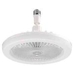 2 in 1 6 inch 5 leaves Home Bedroom Living Room Variable Frequency Aromatherapy Ceiling Fan Light(White)