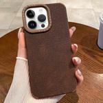 For iPhone 14 Pro Creative Lunar Craters TPU Full Coverage Shockproof Phone Case(Coffee)