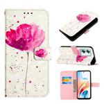 For OPPO A79 5G 3D Painting Horizontal Flip Leather Phone Case(Flower)