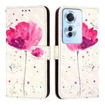 For OPPO Reno 11F 5G Global 3D Painting Horizontal Flip Leather Phone Case(Flower)